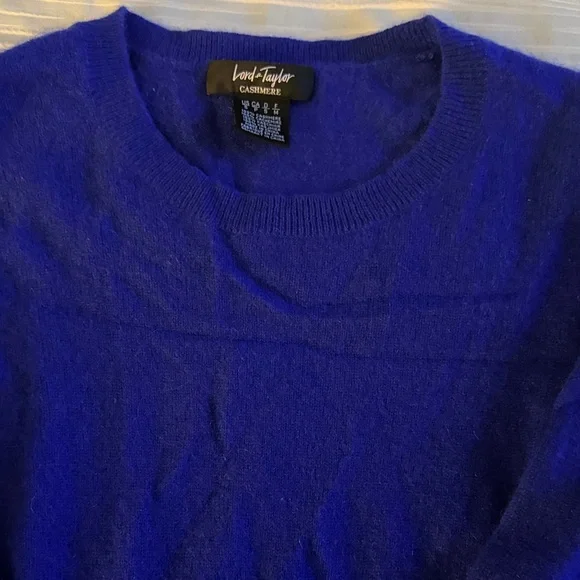 Vibrant Blue Cashmere Sweater - Picture 2 of 2